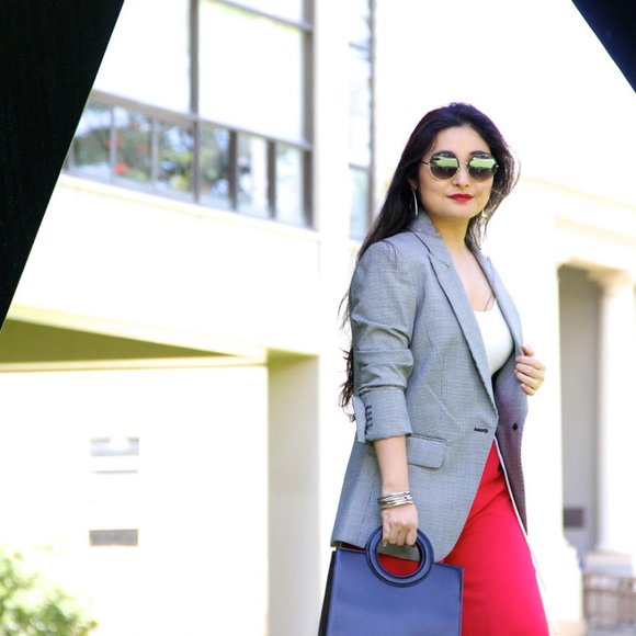 Veronica Beard Mini Houndstooth Blazer - Picture 9 of 9